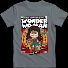 Createyou Wonder Woman - Férfi - Szürke - L