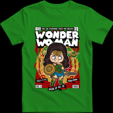 Createyou Wonder Woman - Férfi - Zöld - 3XL férfi póló