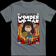 Createyou Wonder Woman - Gyermek - Szürke - XS gyerek póló