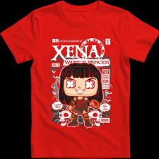 Createyou Xena - Gyermek - Piros - XS gyerek póló