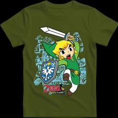 Createyou Zelda Spirit Track - Link - Férfi - Sötétzöld - L