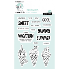 Creative Craftlab Stay cool Friendz Szilikonbélyegző CCL Clear Stamp 1 csomag bélyegző