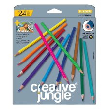 Creative Jungle Színes ceruza creative jungle grey háromszöglet&#369; 24 db/készlet aba0242 színes ceruza