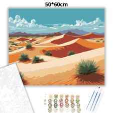 Creative Land Kft Aranyló homokdűnék - számfestő készlet – 50×60 cm (Keret nélkül) kreatív és készségfejlesztő
