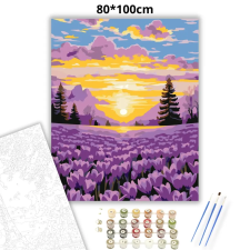 Creative Land Kft Aranyló napfelkelte - számfestő készlet – 80×100 cm (Keretre feszítve) kreatív és készségfejlesztő