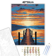 Creative Land Kft Aranyló stég csendje - számfestő készlet kreatív és készségfejlesztő