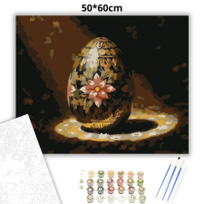 Creative Land Kft Aranyozott hímes tojás - számfestő készlet – 50×60 cm (Keret nélkül) kreatív és készségfejlesztő