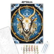 Creative Land Kft Bak csillagjegy - számfestő készlet – 40×50 cm (Keretre feszítve) kreatív és készségfejlesztő