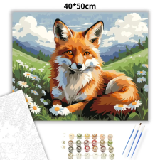 Creative Land Kft Békés róka pihenő - számfestő készlet kreatív és készségfejlesztő