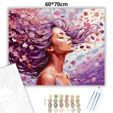 Creative Land Kft Békés sziromeső - számfestő készlet – 60×70 cm (Keret nélkül) kreatív és készségfejlesztő