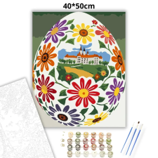 Creative Land Kft Díszített népies tojás - számfestő készlet kreatív és készségfejlesztő