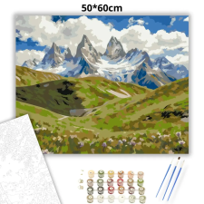 Creative Land Kft Felhős hegyvidék - számfestő készlet – 50×60 cm (Keretre feszítve) kreatív és készségfejlesztő