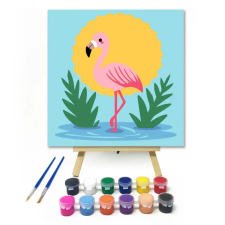 Creative Land Kft Flamingó a napfényben - gyerek számfestő készlet kreatív és készségfejlesztő