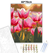Creative Land Kft Harmatfényű tulipánok - számfestő készlet – 60×70 cm (Keretre feszítve) kreatív és készségfejlesztő