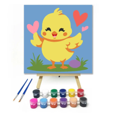 Creative Land Kft Huncut csibe szívecskéi - gyerek számfestő készlet kreatív és készségfejlesztő