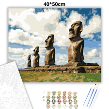Creative Land Kft Időtlen Moai őrség - számfestő készlet kreatív és készségfejlesztő