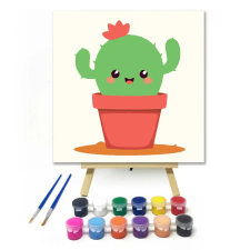Creative Land Kft Integető kaktusz - gyerek számfestő készlet kreatív és készségfejlesztő