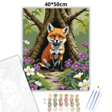 Creative Land Kft Kíváncsi rókakölyök - számfestő készlet kreatív és készségfejlesztő