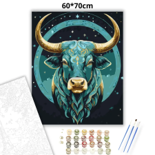 Creative Land Kft Kozmikus bika tekintete - számfestő készlet – 60×70 cm (Keret nélkül) kreatív és készségfejlesztő