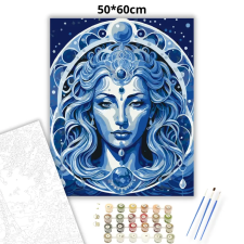 Creative Land Kft Misztikus vízöntő - számfestő készlet – 50×60 cm (Keretre feszítve) kreatív és készségfejlesztő