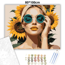 Creative Land Kft Napfényes napszemüvegben - számfestő készlet – 80×100 cm (Keretre feszítve) kreatív és készségfejlesztő