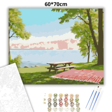 Creative Land Kft Nyugodt piknikasztal - számfestő készlet – 60×70 cm (Keret nélkül) kreatív és készségfejlesztő