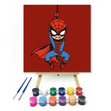 Creative Land Kft Pókhálós hős - gyerek számfestő készlet – 50×50 cm (Keret nélkül) kreatív és készségfejlesztő