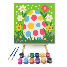 Creative Land Kft Pöttyös tojás virágokkal - gyerek számfestő készlet kreatív és készségfejlesztő