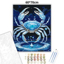 Creative Land Kft Rák - Ezüst árapály - számfestő készlet – 60×70 cm (Keret nélkül) kreatív és készségfejlesztő