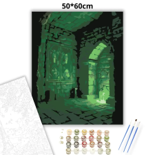 Creative Land Kft Sejtelmes varázskamra - számfestő készlet – 50×60 cm (Keretre feszítve) kreatív és készségfejlesztő