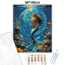 Creative Land Kft Sellőfény - számfestő készlet – 80×100 cm (Keretre feszítve) kreatív és készségfejlesztő