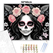 Creative Land Kft Sötét rózsakoszorú - számfestő készlet – 50×60 cm (Keretre feszítve) kreatív és készségfejlesztő