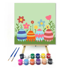 Creative Land Kft Színes tojások a kertben - gyerek számfestő készlet kreatív és készségfejlesztő