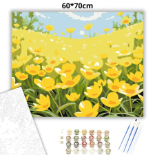 Creative Land Kft Tavaszi boglárkák - számfestő készlet – 60×70 cm (Keretre feszítve) kreatív és készségfejlesztő