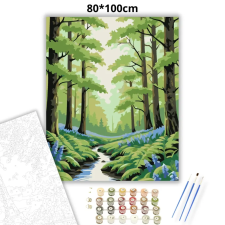 Creative Land Kft Tavaszi erdő szépsége - számfestő készlet – 80×100 cm (Keret nélkül) kreatív és készségfejlesztő