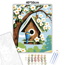 Creative Land Kft Tavaszi madárlak - számfestő készlet kreatív és készségfejlesztő