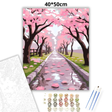 Creative Land Kft Tavaszi sziromeső - számfestő készlet kreatív és készségfejlesztő