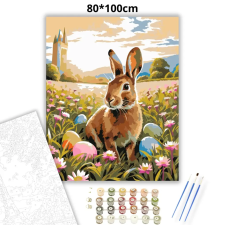 Creative Land Kft Tavaszi vadnyuszi - számfestő készlet – 80×100 cm (Keretre feszítve) kreatív és készségfejlesztő