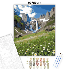 Creative Land Kft Tiszta vízesés völgye - számfestő készlet – 50×60 cm (Keret nélkül) kreatív és készségfejlesztő