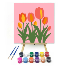 Creative Land Kft Tündéri tulipáncsokor - gyerek számfestő készlet kreatív és készségfejlesztő