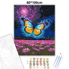 Creative Land Kft Varázslatos pillangó - számfestő készlet – 80×100 cm (Keret nélkül) kreatív és készségfejlesztő