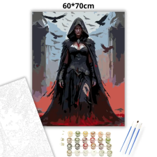 Creative Land Kft Varjúkirálynő - számfestő készlet – 60×70 cm (Keretre feszítve) kreatív és készségfejlesztő