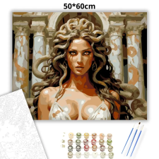 Creative Land Kft Végzetes medúza tekintete - számfestő készlet – 50×60 cm (Keret nélkül) kreatív és készségfejlesztő