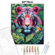 Creative Land Kft Vibráló tigris tekintete - számfestő készlet – 60×70 cm (Keret nélkül) kreatív és készségfejlesztő