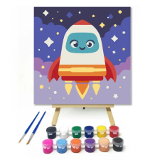 Creative Land Kft Vidám rakéta útja - gyerek számfestő készlet kreatív és készségfejlesztő
