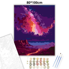 Creative Land Kft Viharos kanyargó út - számfestő készlet – 80×100 cm (Keret nélkül) kreatív és készségfejlesztő