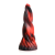 Creature Cocks Hell Kiss - csavart szilikon dildó - 19cm (piros)