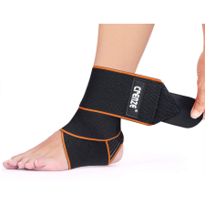 Crenze állítható bokakötés, nylon, fekete/narancs, univerzális méret gyógyászati segédeszköz