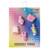 CROCS Cipő kiegészítők JIBBITZ Bachelorette Vibes 5 Pack Rózsaszín Egy méret