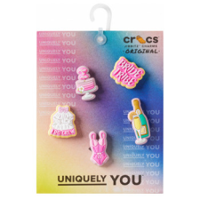 CROCS Cipő kiegészítők JIBBITZ Bachelorette Vibes 5 Pack Rózsaszín Egy méret női ruházati kiegészítő